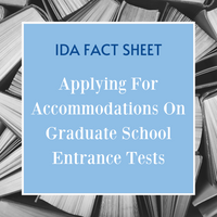 Applying for Accommodations on Graduate School Entrance Tests