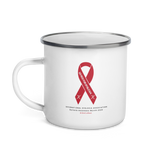 IDA Go Red for Dyslexia Ribbon Enamel Mug