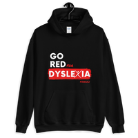 IDA Go Red for Dyslexia Black Unisex Hoodie
