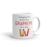 One Grapheme Pink/Orange Mug