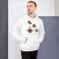 "See the Able Not the Label" Floral Unisex Hoodie