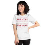 "Advocate Educate Motivate" Short-Sleeve Unisex T-Shirt