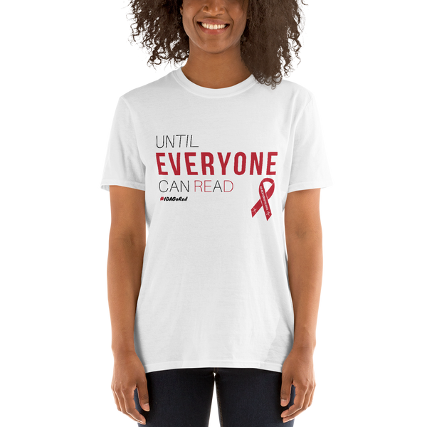 IDA Go Red Ribbon Short-Sleeve Shirt – International Dyslexia